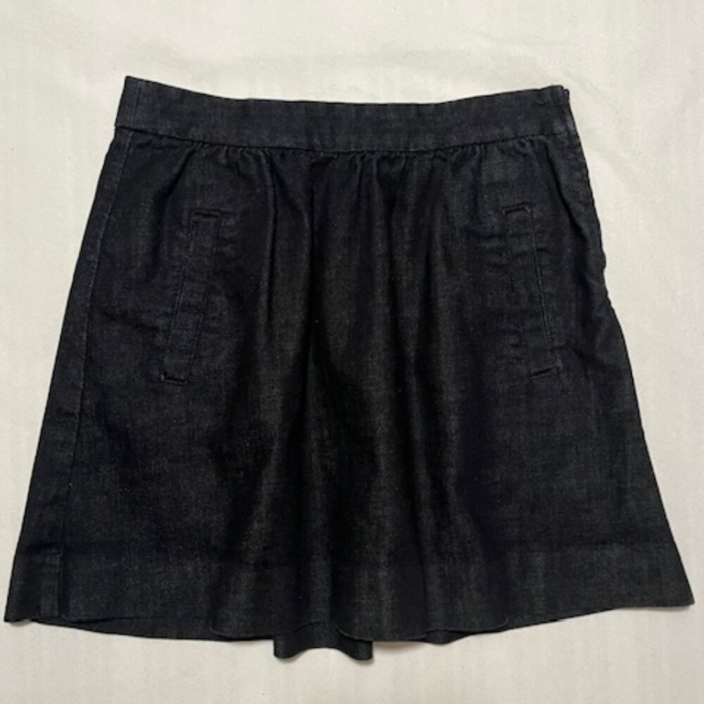 J Crew dark blue denim skirt size 4